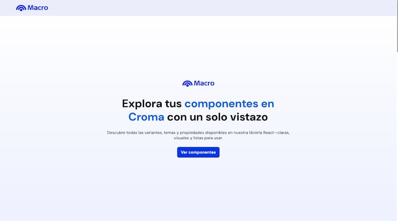 Captura de pantalla del proyecto Banco - Design System