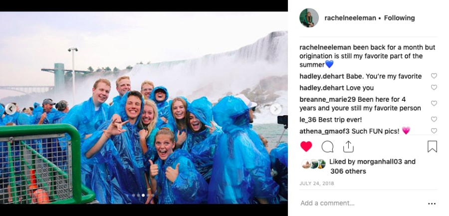 Origination social testimonial post