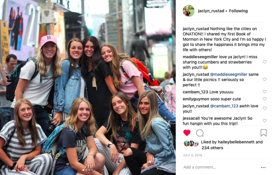 Origination social testimonial post