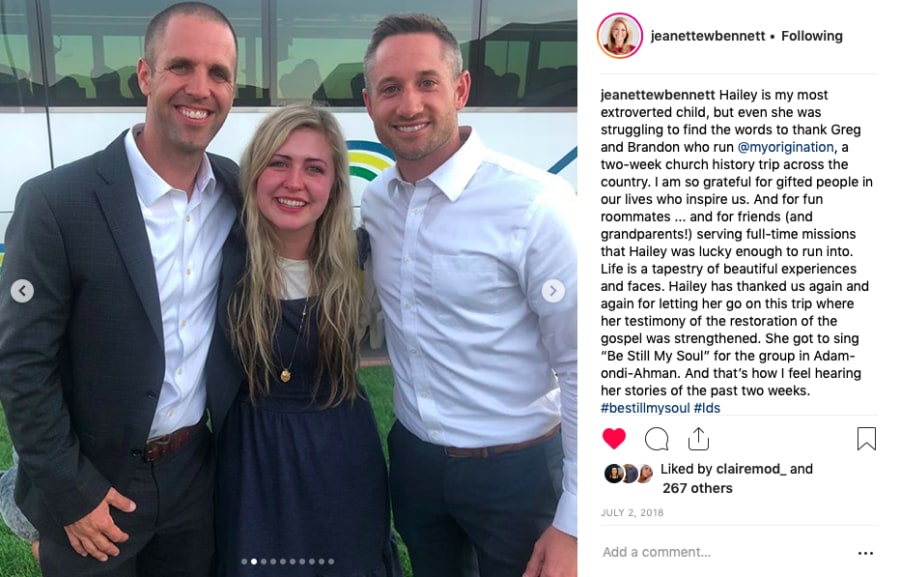 Origination social testimonial post