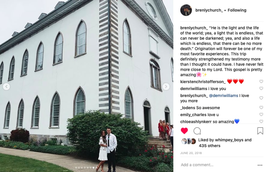 Origination social testimonial post