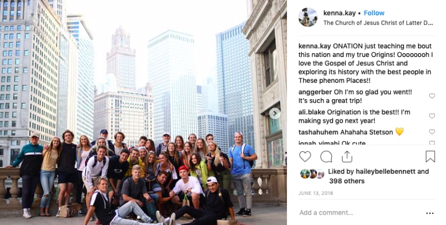 Origination social testimonial post