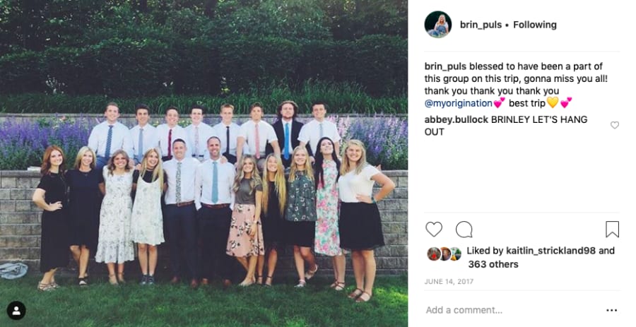 Origination social testimonial post