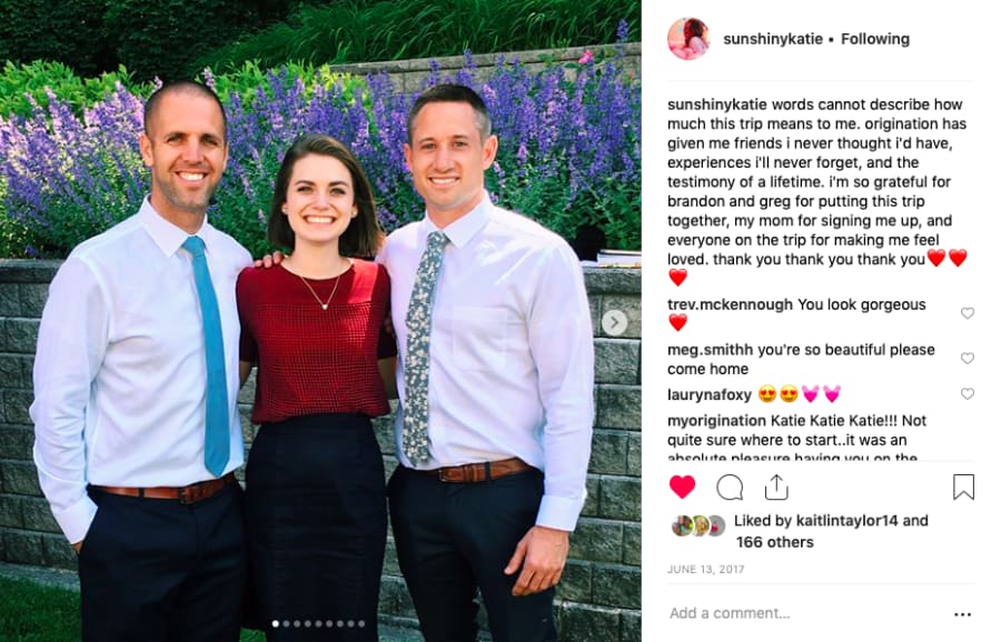 Origination social testimonial post