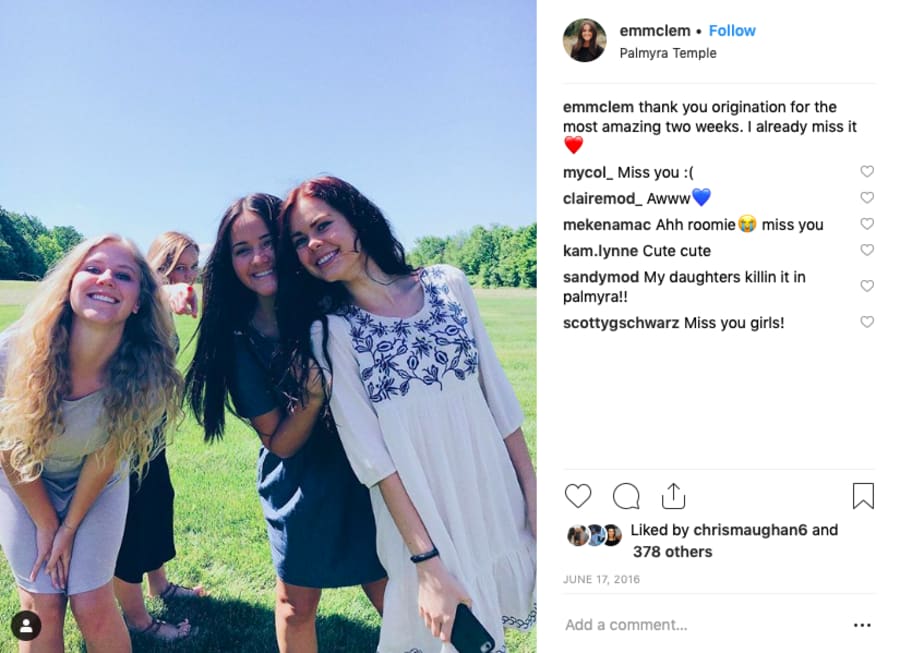 Origination social testimonial post
