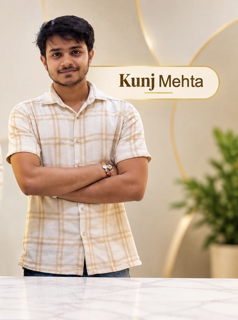 Kunj Mehta — Co-Founder & Modular Kitchen Lead