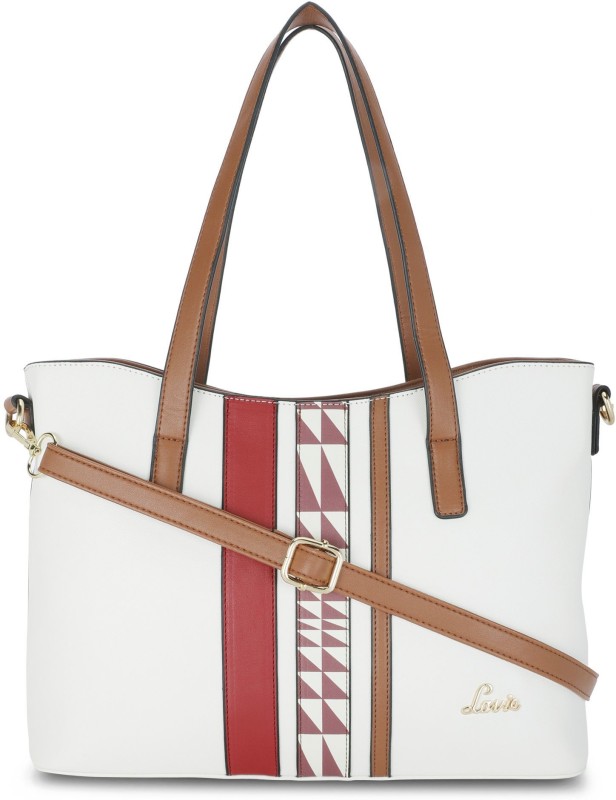 Women White, Red Tote Price in India