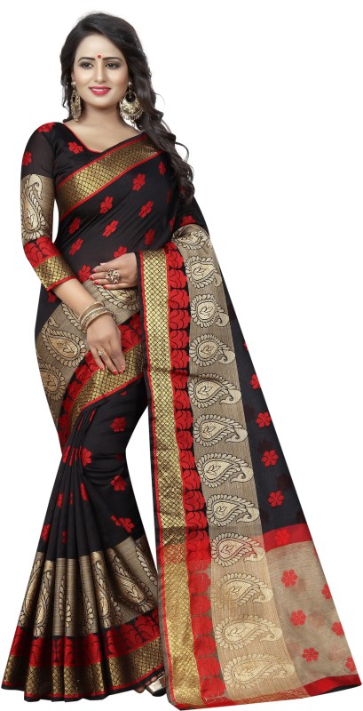 Paisley Banarasi Cotton Silk Saree Price in India