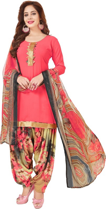Giftsnfriends Crepe Solid Salwar Suit Material Price in India