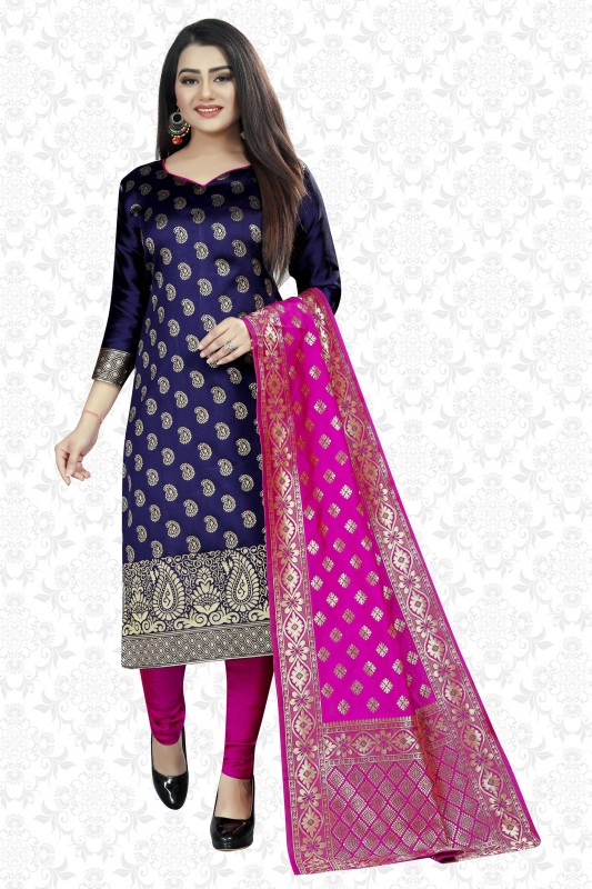 Divastri Cotton Silk Blend Paisley Salwar Suit Material Price in India