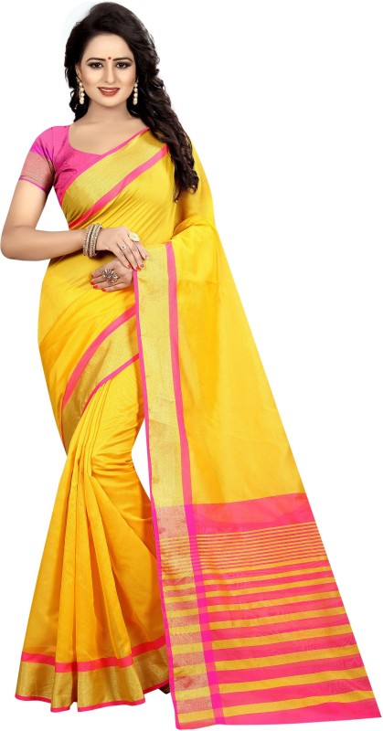 Woven Daily Wear Cotton Silk Saree Price in India