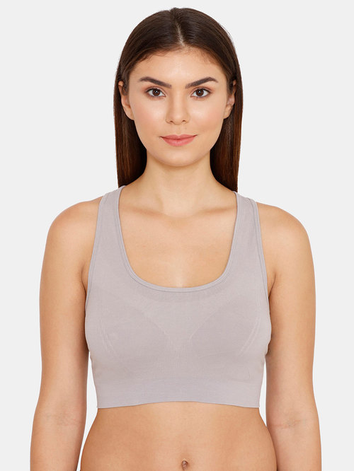 Zivame Grey Non Wired Non Padded Beginners Bra Price in India