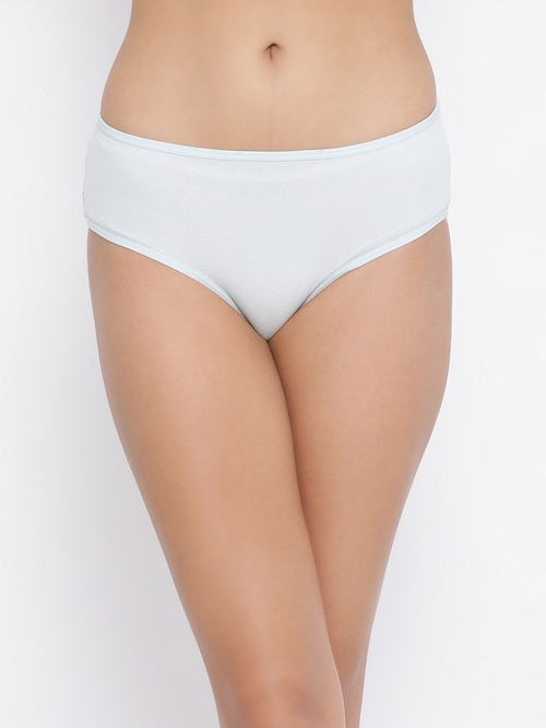 Clovia Blue Cotton Hipster Panty Price in India