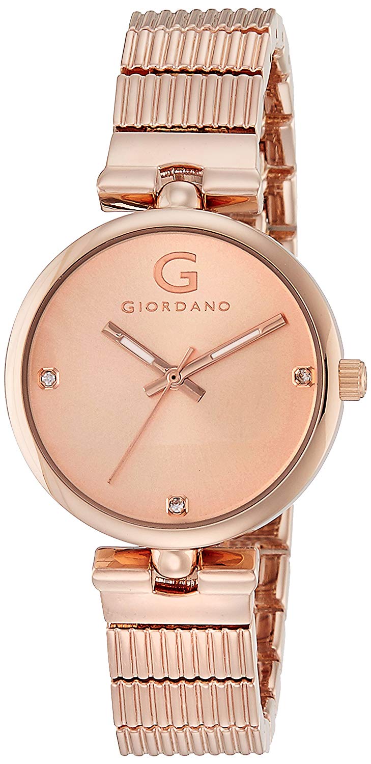 Giordano Analog Rose Gold Dial Women's Watch- A2058-44 Price in India