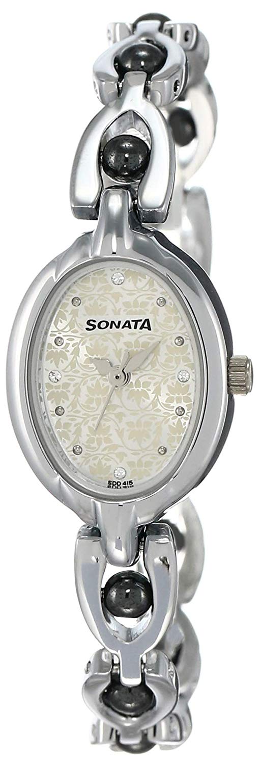 Sonata Analog Multicolor Dial Women's Watch -NK8048SM04 Price in India