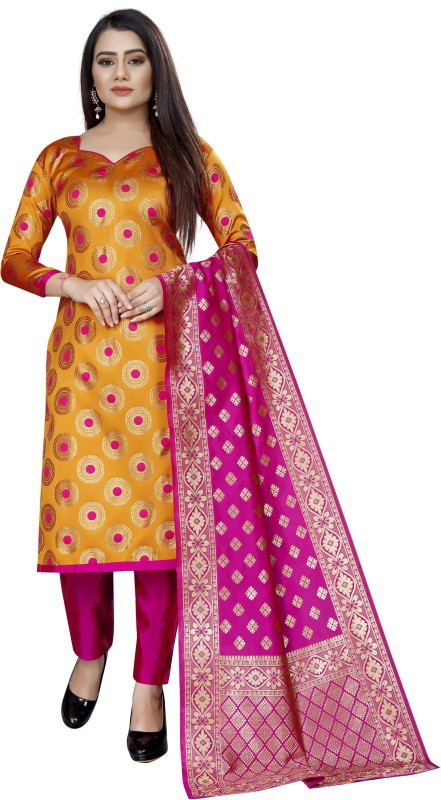 MANJULA SAREE Brocade Self Design Kurta & Palazzo Material Price in India