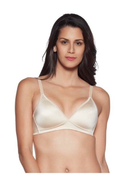 Wacoal Beige Non Wired Padded Seamless Bra Price in India