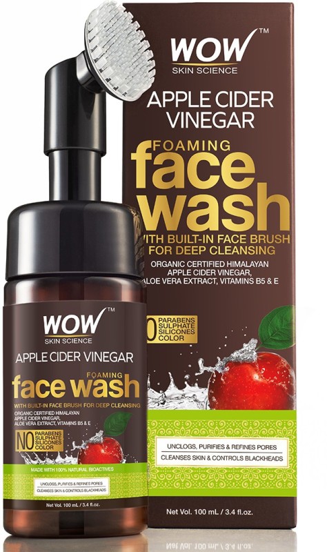 WOW Skin Science Apple Cider Vinegar Foaming Face Wash - No Parabens, Sulphate Face Wash Price in India