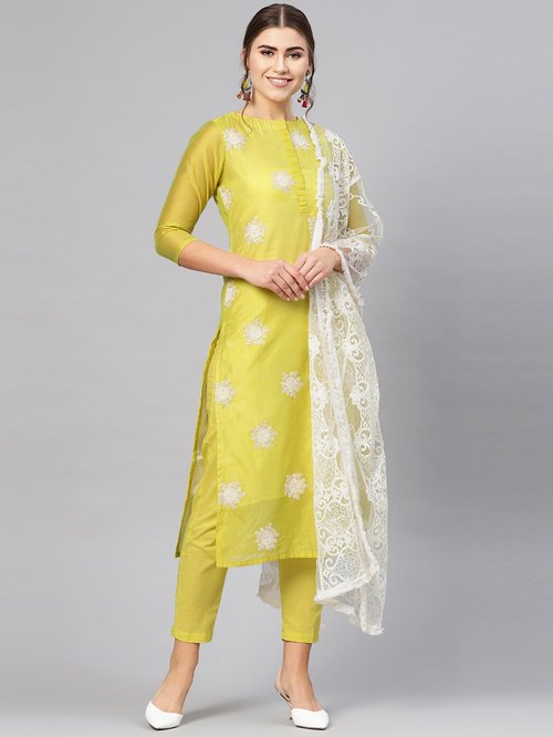 kurti pant suit