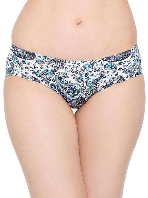 Candyskin White Printed Bikini Panty Price in India