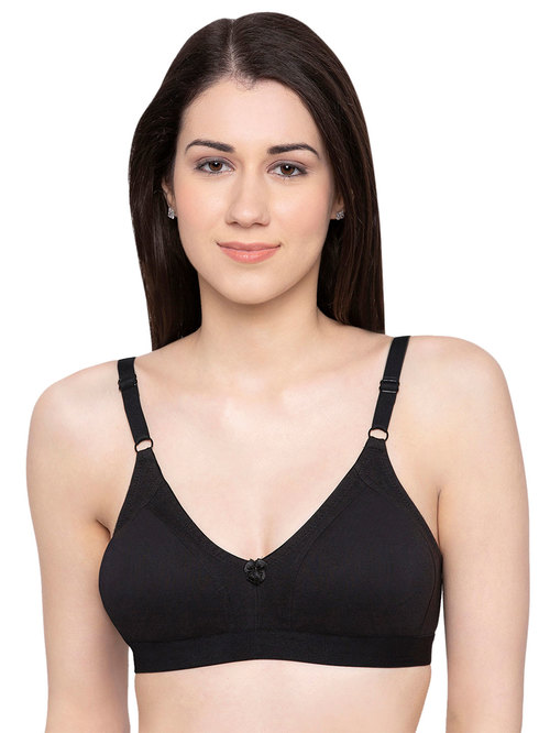 Candyskin Black Non Wired Non Padded Everyday Bra Price in India
