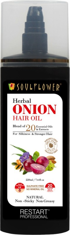 Soulflower Onion Herbal Hair Growth Oil Blend Hair Oil Price in India