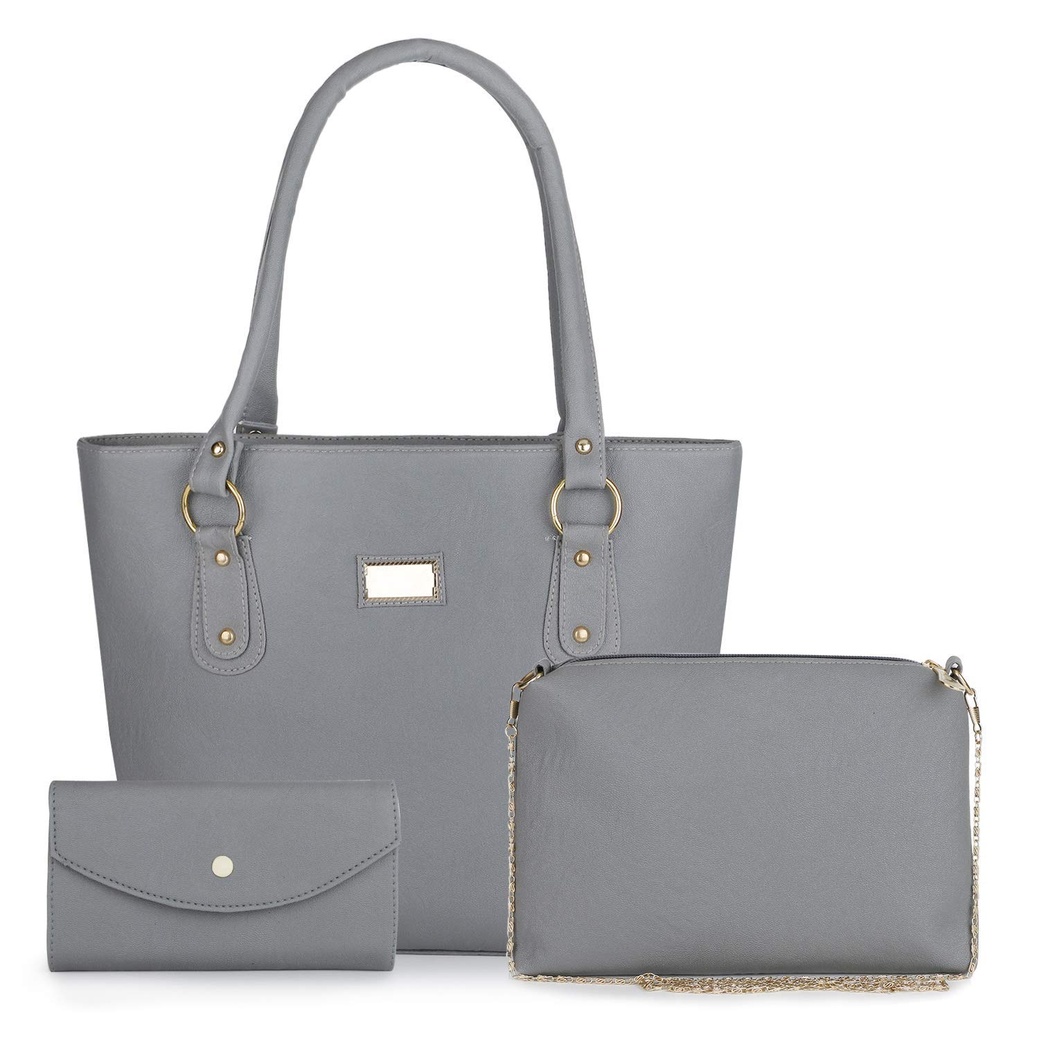 Mimisku handbag set with handbag, sling bag and wallet Price in India