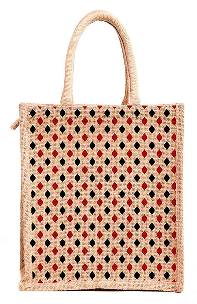 H&B Unisex Jute Beige Multipurpose Tote Bag Price in India