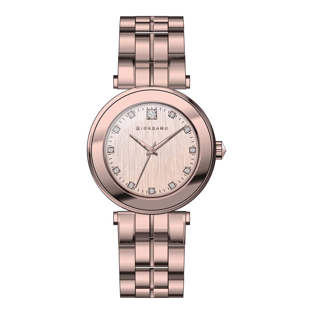 Giordano Analog Rose Gold Dial Women's Watch-A2044-77 Price in India