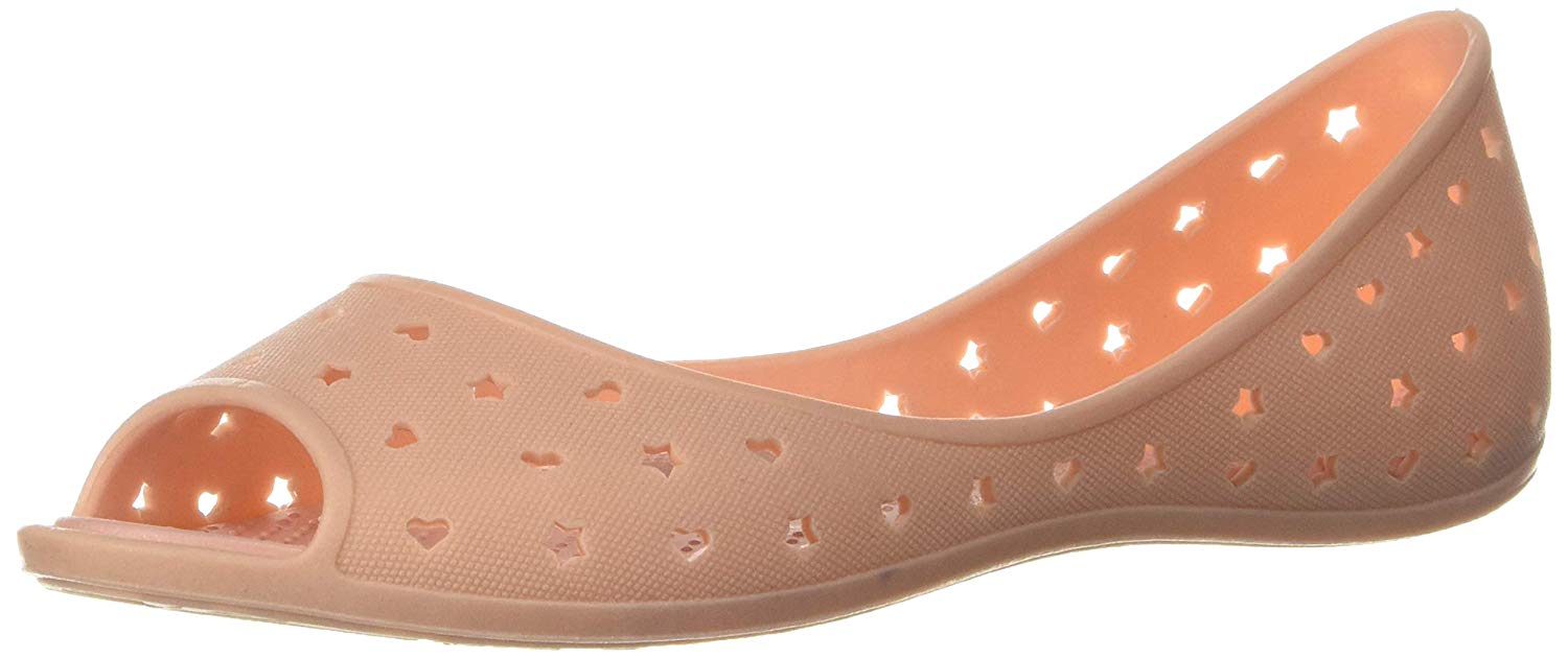 BATA Women's Hearts Peep Toe Ballet Flats Price in India