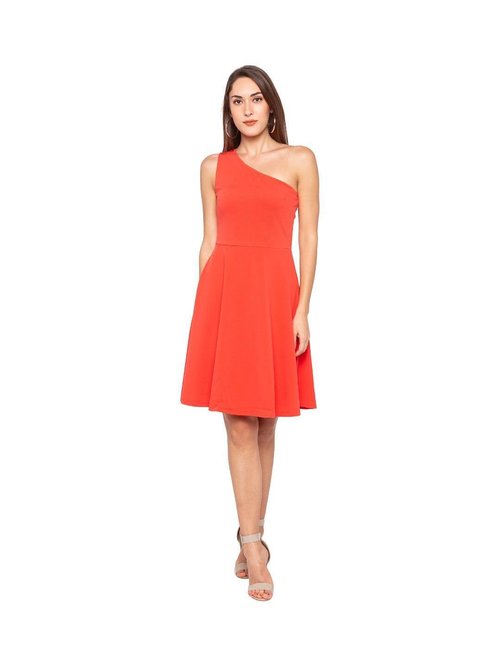 Globus Orange Regular Fit Dress Price in India