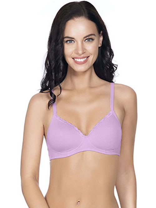 Amante Lilac Non Wired Padded T-Shirt Bra Price in India