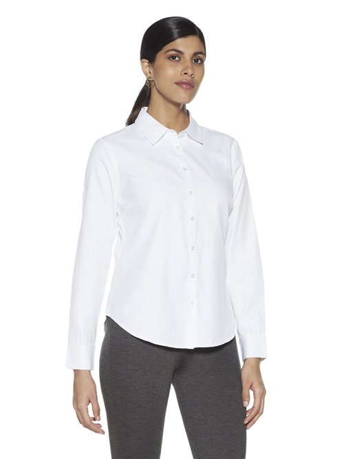 Wardrobe by Westside White Oxford Blouse Price in India