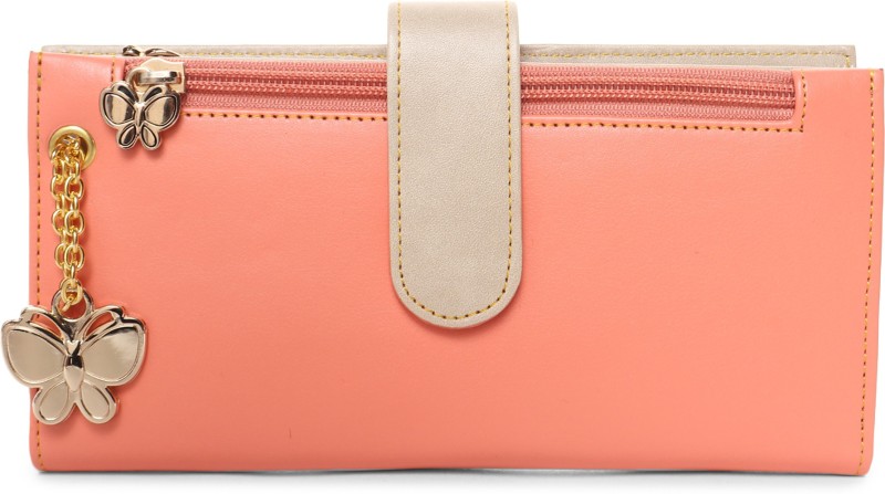 Casual Peach, Cream  Clutch Price in India