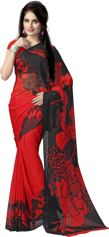 Printed Daily Wear Chiffon Saree Price in India