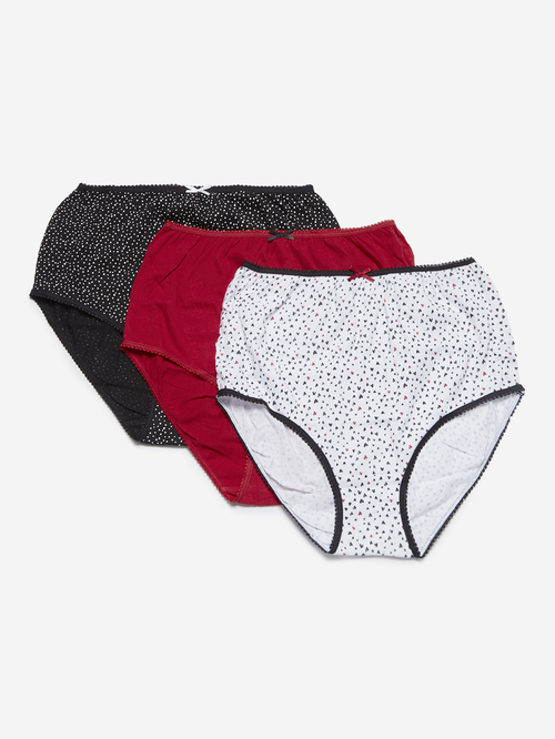 Wunderlove by Westside White Full Briefs Pack of Three Price in India