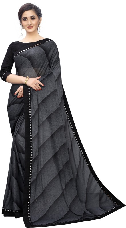 Embellished Fashion Lycra Blend Saree Price in India