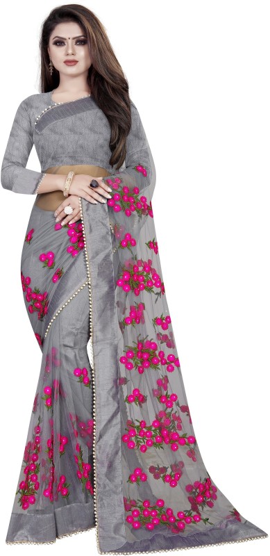 Embroidered Fashion Pure Silk Saree Price in India