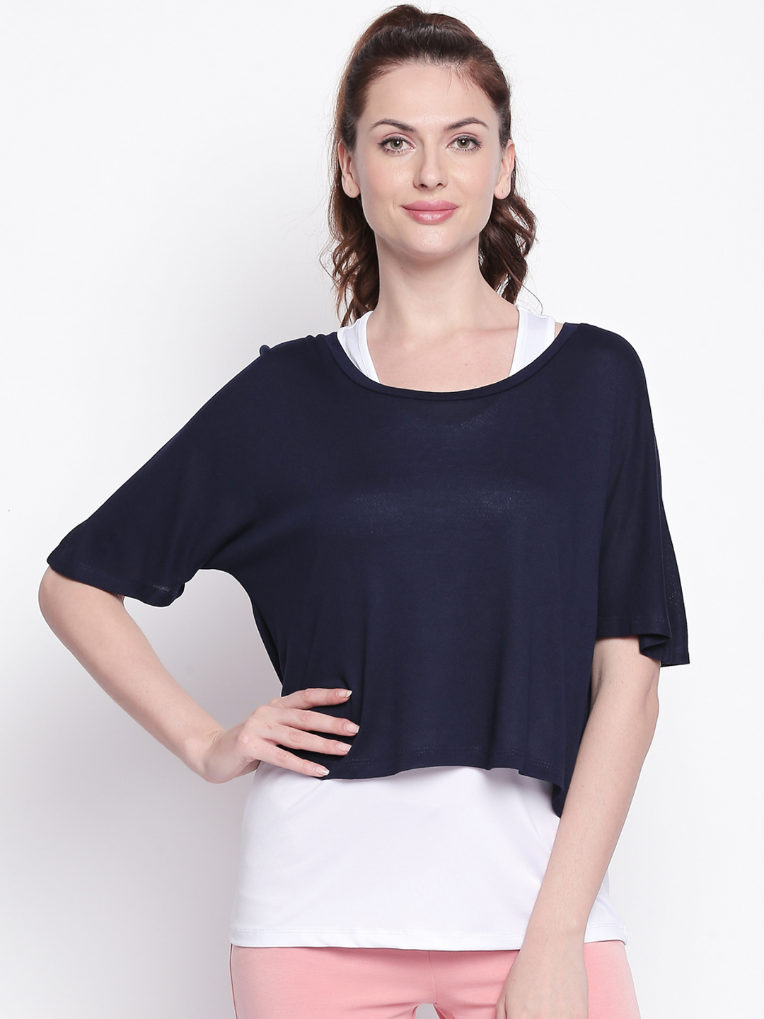 Ajile by Pantaloons Women White Solid A-Line Top Price in India