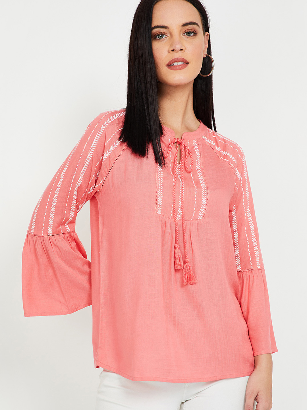 Fame Forever by Lifestyle Women Pink Printed Top Price in India