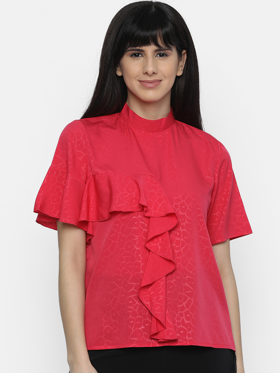 ISU Women Pink Printed Top Price in India