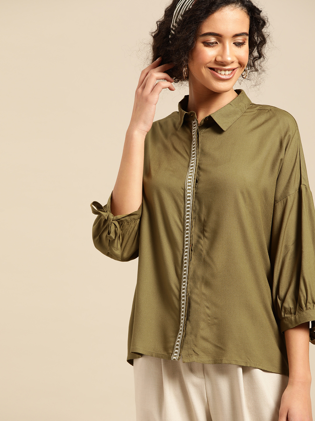 Women Regular Fit Solid Casual Shirt Casual Women's Shirt, Ladies Casual  Top