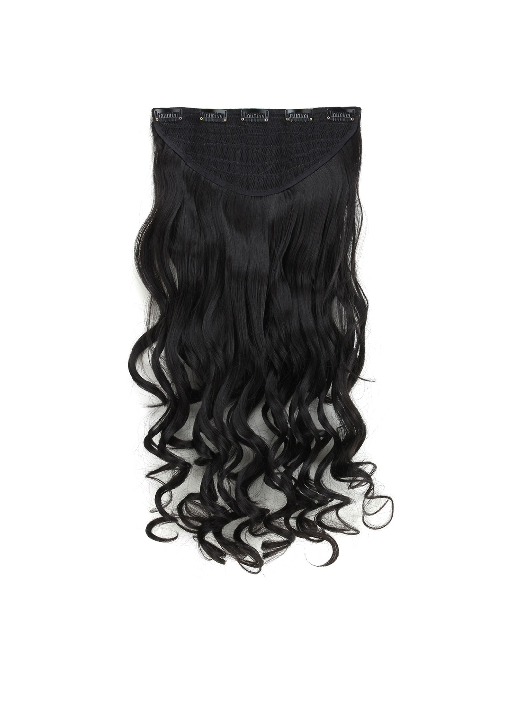 Rozia Women Black 22" Synthetic Curly Hair Extensions Price in India