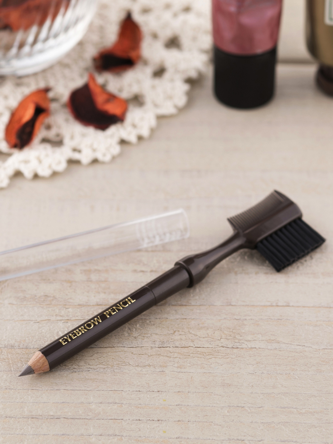 KAI Women Natural Brown Eye Brow Pencil with Brush Price in India