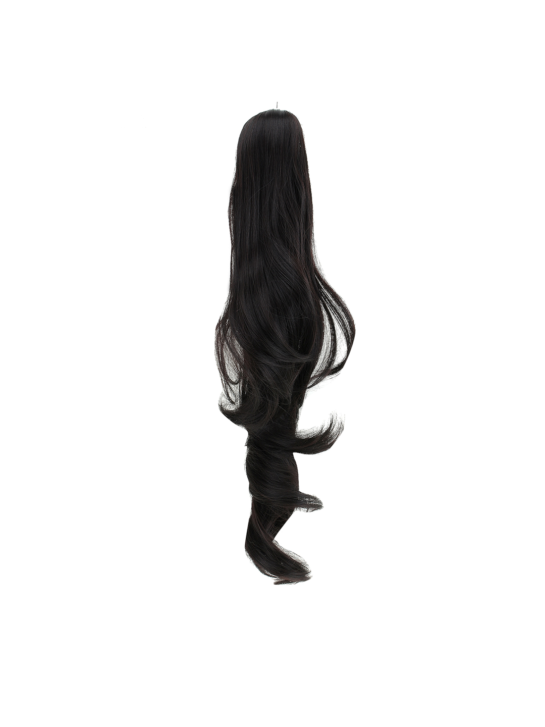 Rozia Women Black 22 Inch Deep Curly Ponytail Clip-On Hair Extension Price in India