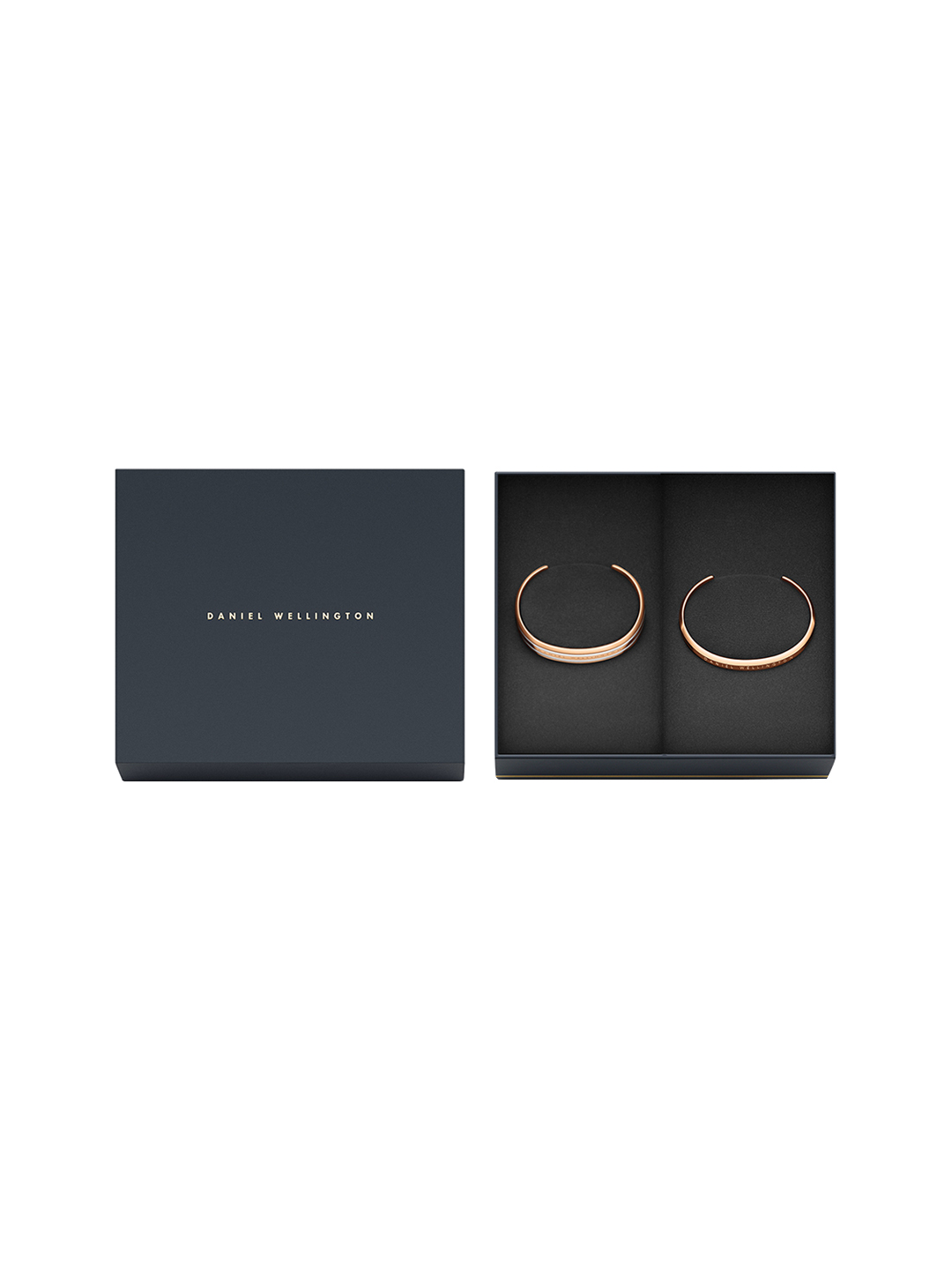 Daniel Wellington Set Of 2 Classic Rose Gold-Plated & Satin White Bracelet Gift Set Price in India