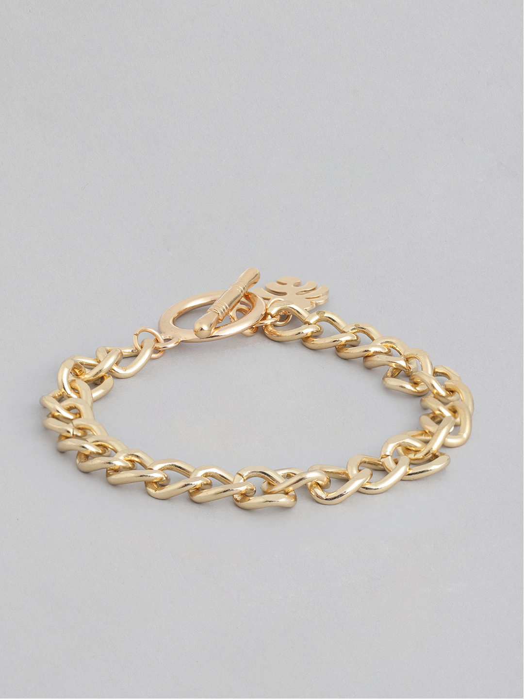 20Dresses Women Gold-Toned Link Bracelet Price in India