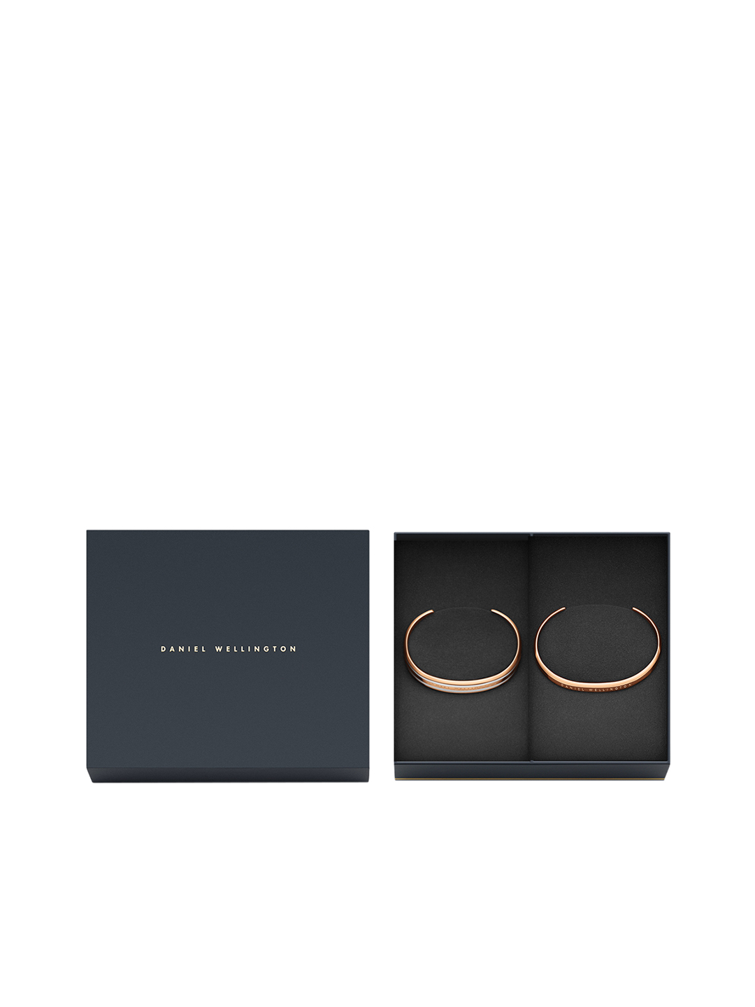 Daniel Wellington Set Of 2 Classic Rose Gold-Plated & Satin White Bracelet Gift Set Price in India