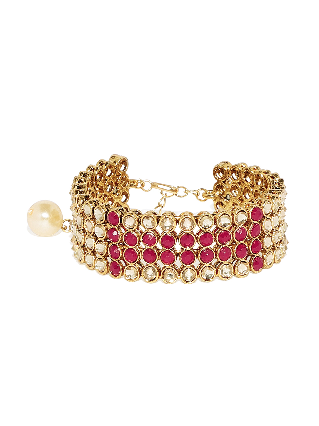 Zaveri Pearls Gold-Plated Link Bracelet Price in India