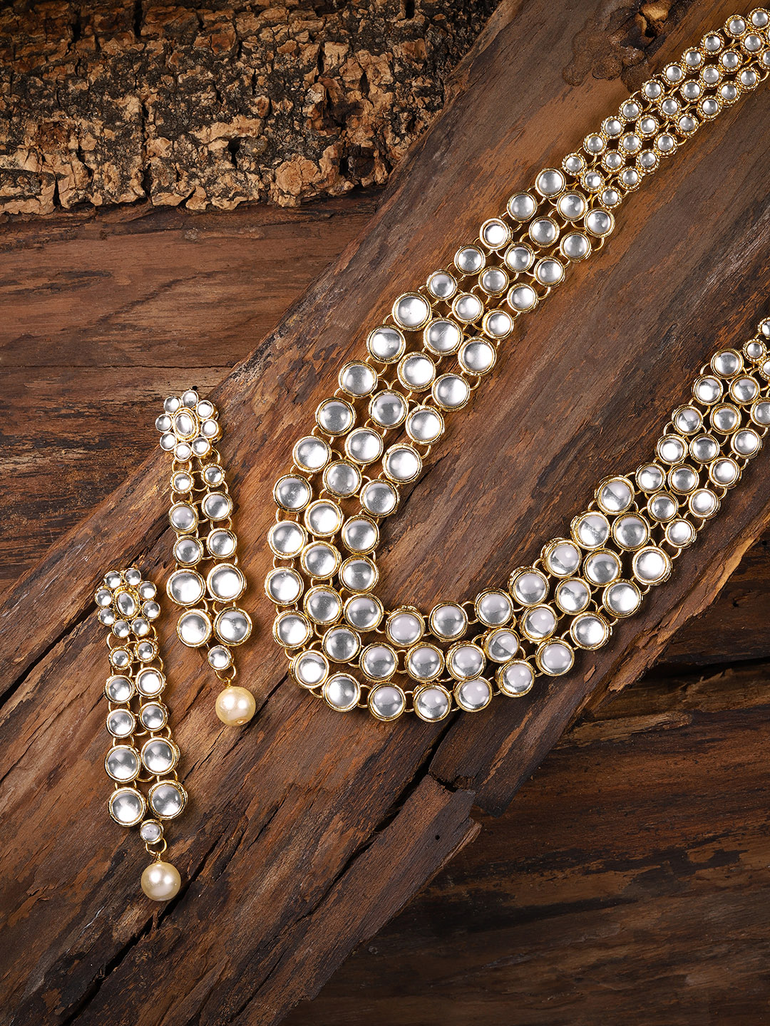 Zaveri Pearls Gold Toned Kundan 